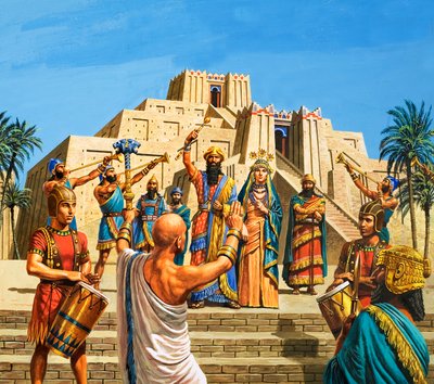 Babylonischer Tempel zu Ehren von Sargon von Roger Payne
