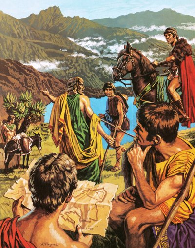Diogenes, der griechische Entdecker, reist in Afrika von Roger Payne