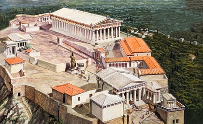 Die Akropolis und das Parthenon von Roger Payne