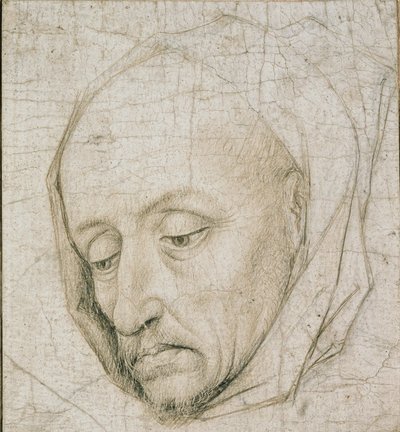 Studie des Kopfes eines alten Mannes, 15. Jahrhundert von Rogier van der Weyden