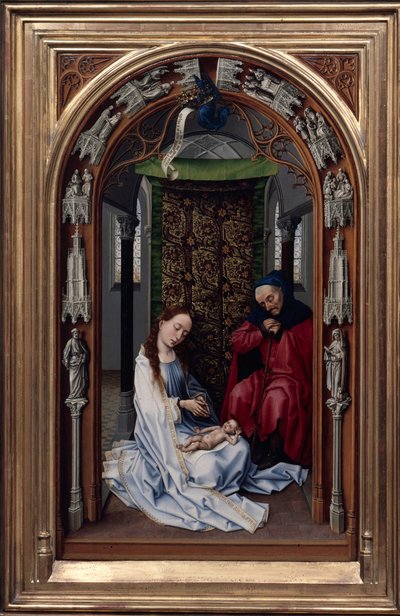 Der Altar Unserer Lieben Frau Miraflores Altar, linkes Panel, ca. 1440 von Rogier van der Weyden
