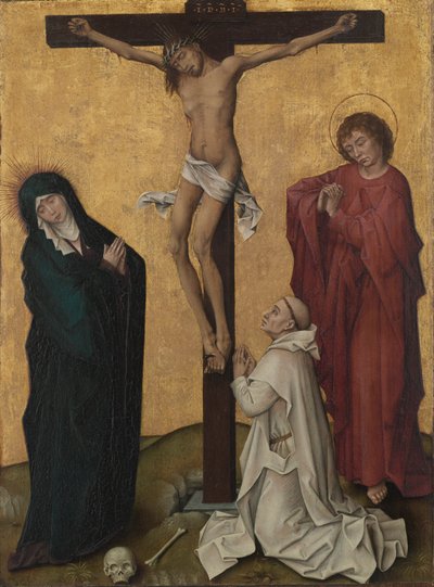 Die Kreuzigung mit einem Kartäusermönch von Rogier van der Weyden