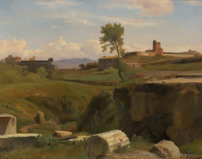 Blick auf den Aventin-Hügel, Rom von Romain Etienne Gabriel Prieur