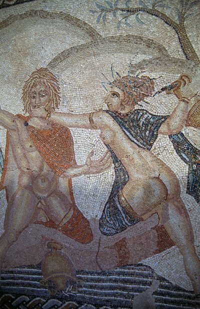 Entführung des Hylas durch Nymphen, Mosaik im Haus der Venus in der römischen Stadt Volubilis von Roman