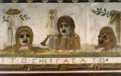 „Asarotos“ (ungesäuberter Boden) Fragmente eines Mosaiks signiert von Harakliton aus Rom, 2. Jahrhundert n. Chr., Rom von Roman