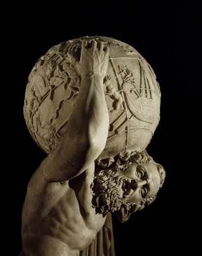Atlas, Kopie eines griechisch-hellenistischen Originals (Detail) von Roman