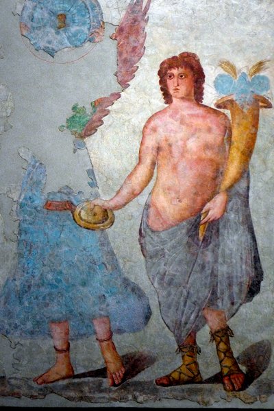 Genie mit Füllhorn. Spätes 2. und frühes 3. Jahrhundert von Roman