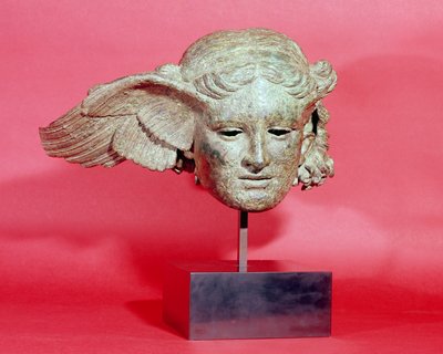 Kopf von Hypnos, oder Schlaf, Kopie eines hellenistischen Originals, 1.-2. Jahrhundert n. Chr. von Roman