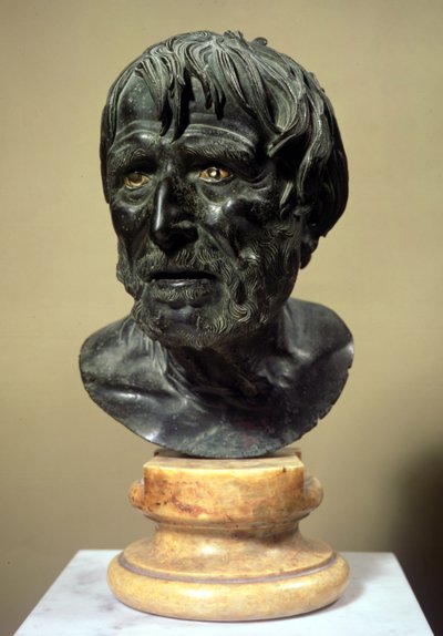 Kopf von Seneca (ca. 4 v. Chr.-65 n. Chr.) von Roman