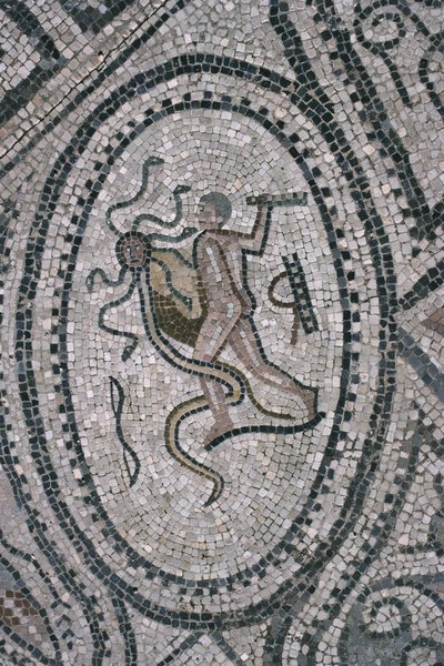 Herkules und die lernäische Hydra, vom Boden des 