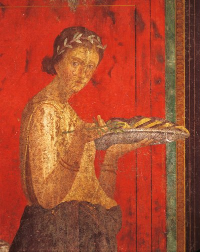 Einweihungsriten des Dionysoskults, Fresko aus der Villa Dei Mysteri von Roman