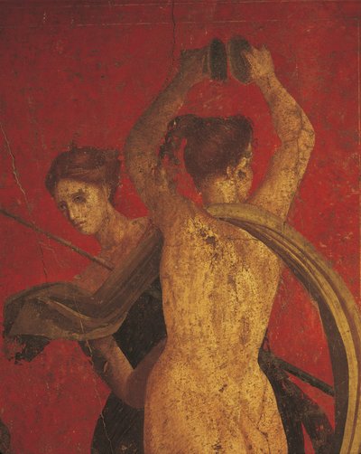 Einweihungsriten des Dionysoskults, Fresko aus der Villa Dei Mysteri von Roman