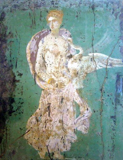 Leda und der Schwan, Fresko, Pompeji von Roman