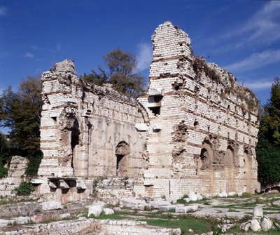 Seealpen: Überreste römischer Bäder aus dem 3. Jahrhundert in den Arenen von Nizza Cimiez. von Roman