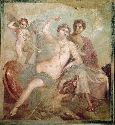 Mars und Venus aus dem Haus von Mars und Venus, Pompeji von Roman