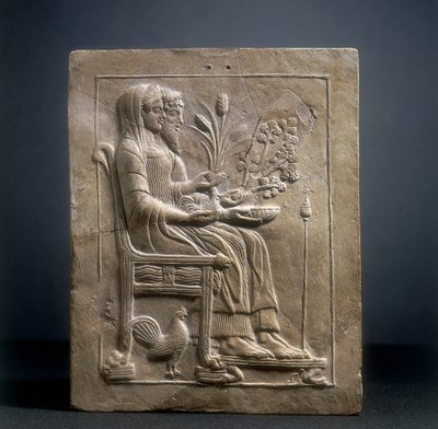 Pinax von Persephone und Pluto in Hades von Roman