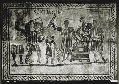 RÖMISCHE KUNST: Das Korn messen. Die Getreideverteilung, die Gaius Gracchus..., 2. Jahrhundert n. Chr. von Roman