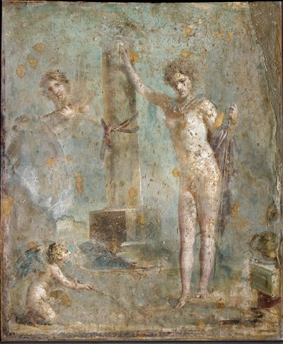 Römische Kunst: „Narziss“ (Fresko aus Pompeji) von Roman
