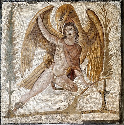 Römische Kunst: Ganymed wird von einem Adler entführt von Roman