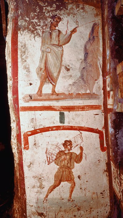 Römische Kunst: Wunder der Quelle und Wunder der Heilung des Gelähmten von Roman