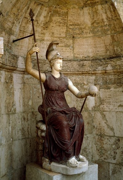 Römische Kunst: „Die Göttin Roma hebt das Universum in ihrer Hand“ von Roman
