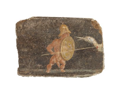 Römisches Wandmalereifragment, ca. 1.-2. Jahrhundert von Roman