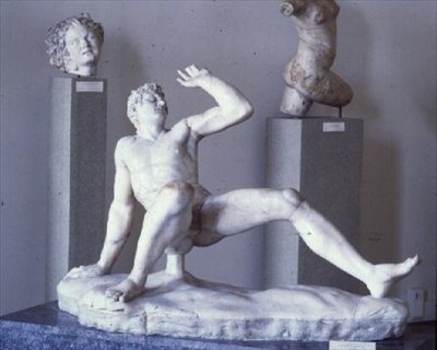 Statue eines fallenden Galliers, Kopie eines Originals der Pergamon-Schule aus dem 3. Jahrhundert v. Chr. von Roman