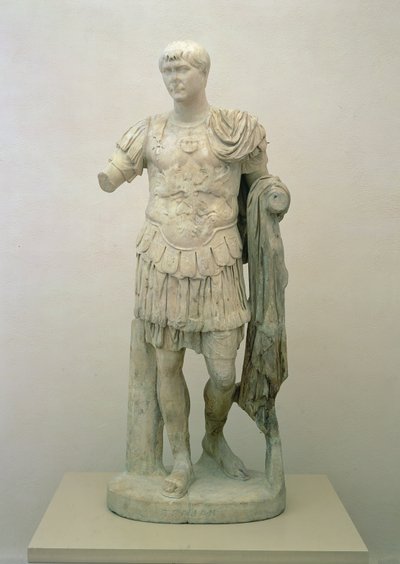 Statue des Kaisers Trajan (ca. 53-117) Antoninische Periode, ca. 120 n. Chr. von Roman