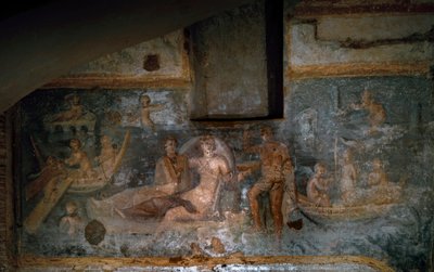 Die Rückkehr der Proserpina aus der Unterwelt, 2.-3. Jahrhundert (Fresko) von Roman