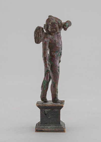 Geflügeltes Kind mit einer Fackel von Roman
