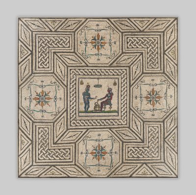 Mosaikboden mit ägyptisierender Szene, ca. 130-150 n. Chr. von Roman Imperial Period