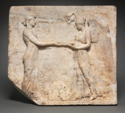 Relief von Apollo mit Nike, 27 v. Chr.-14 von Roman Imperial Period