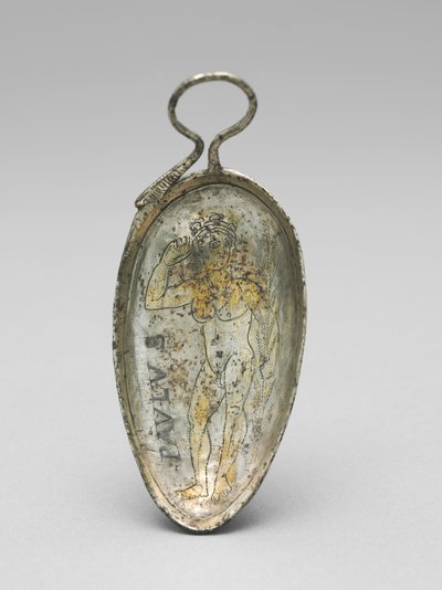 Löffel mit dem heiligen Paulus als Athlet, 350-400 von Roman Imperial Period