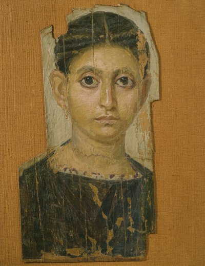 Mumienporträt einer Frau, aus Fayum, spätes 3. Jahrhundert n. Chr. von Roman Period Egyptian