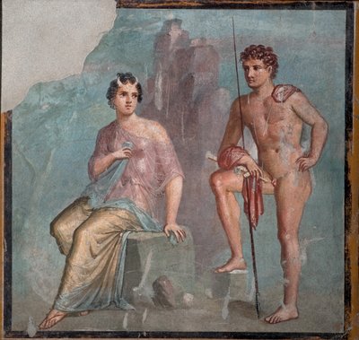 Io und Argus, 1. H. 1. Jh. n. Chr. von Roman Pompeian wall painting.