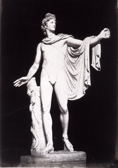 Apollo Belvedere, Kopie eines griechischen Originals aus dem 4. Jahrhundert v. Chr., vor der Entfernung früherer Restaurierungen von Roman Roman