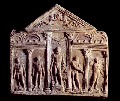 Dekorative Terrakottaplatte namens Campana von Roman Roman