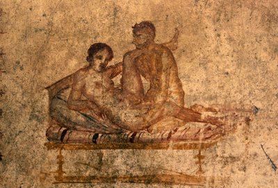 Erotisches Fresko aus dem Haus der Vettii, Pompeji (UNESCO-Welterbe) von Roman Roman