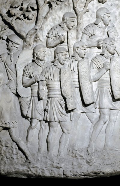 Römische Kunst: Römische Legionäre bereit zum Kampf von Roman Roman