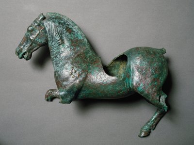 Römische Kunst: Pferd im Galopp, Bronzeskulptur aus Cerro al Calvario von Roman Roman