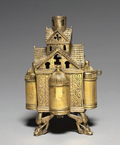 Weihrauchbrenner und Ständer für ein Altarkreuz, 1150-1175 von Romanesque