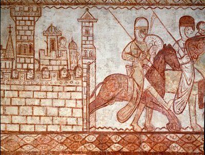 Die Belagerung von Damaskus (Detail) von Romanesque