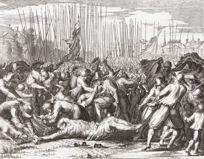 Mord an den De Witt Brüdern von Romeyn de (after) Hooghe