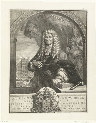 Porträt von Adriaen Pauw von Romeyn de Hooghe