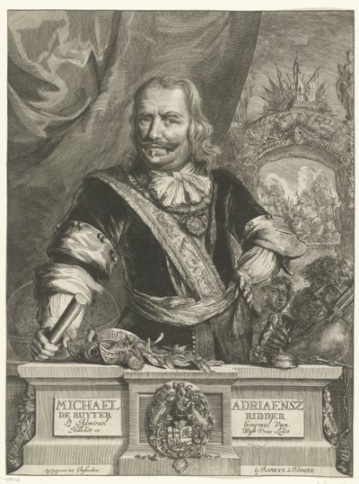 Porträt von Michiel de Ruyter von Romeyn de Hooghe