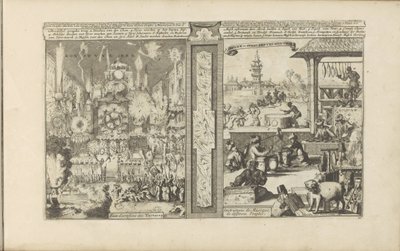 Feuerwerk und Musik (Les Indes Orientales et Occidentales et autres lieux) von Romeyn de Hooghe