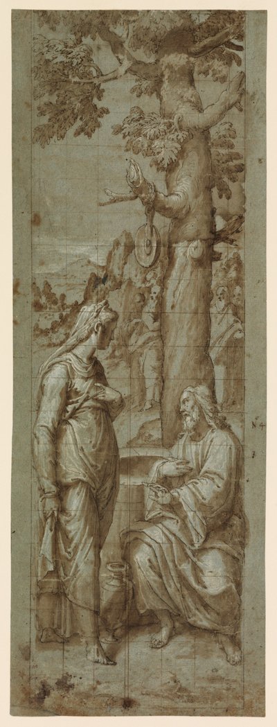 Christus und die Frau von Samaria von Romulo Cincinnato