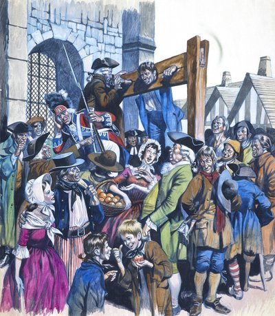 Daniel Defoe (1660-1731) von Ron Embleton