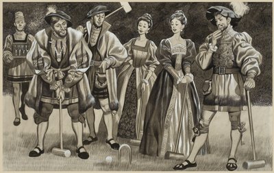 Franz I. (1494-1547) spielt Krocket von Ron Embleton
