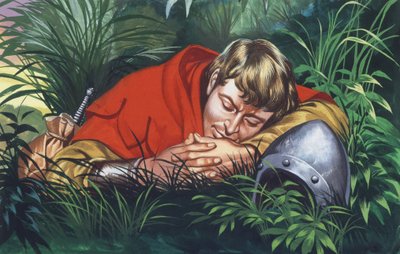 Ritter ruht sich aus von Ron Embleton